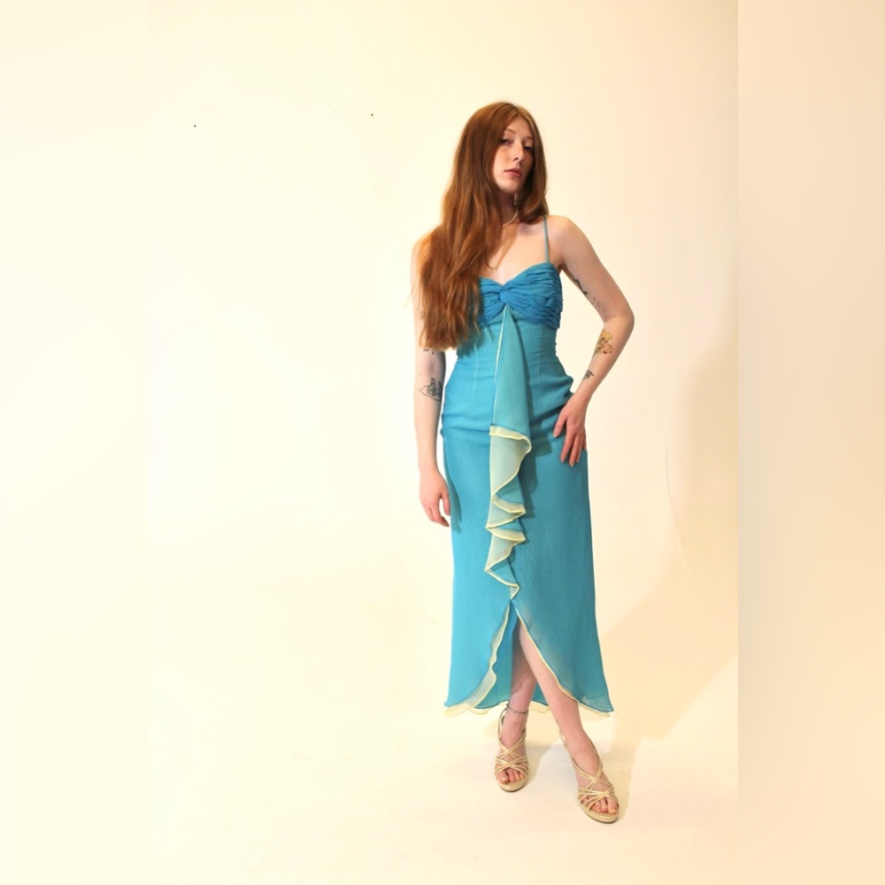 Y2K Ruffle Prom Dress - Picture 2 of 4